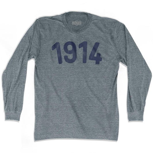 1914 Year Celebration Adult Tri-Blend Long Sleeve T-shirt