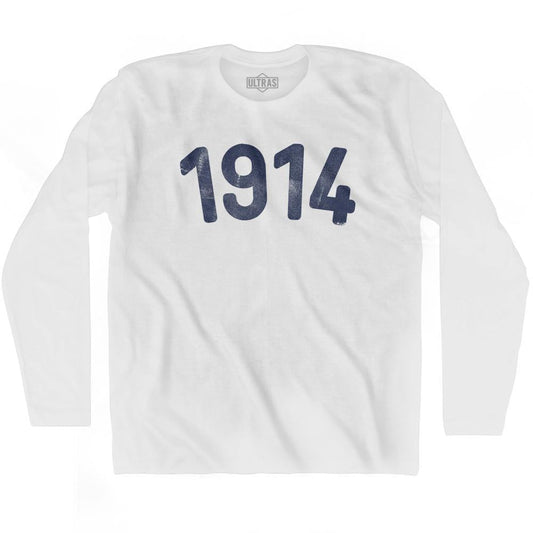 1914 Year Celebration Adult Cotton Long Sleeve T-shirt Style001
