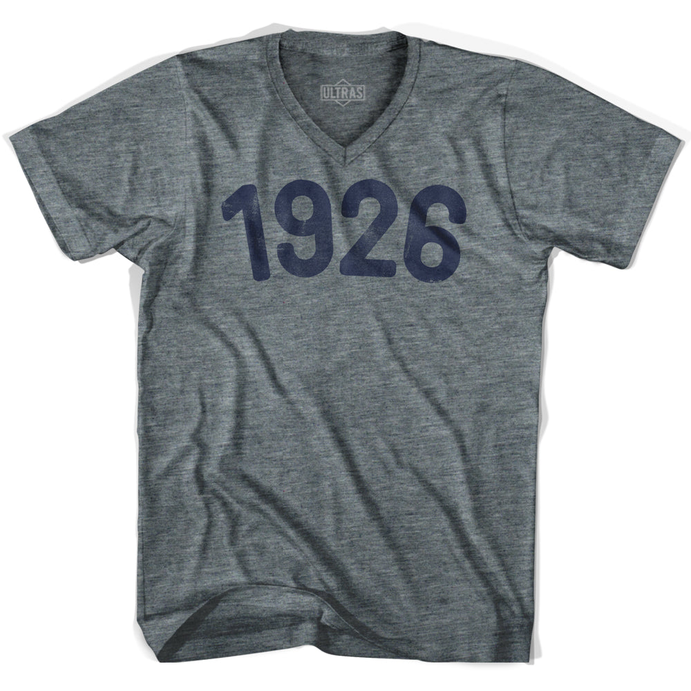 1926 Year Celebration Adult Tri-Blend V-neck Womens T-shirt