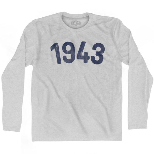 1943 Year Celebration Adult Cotton Long Sleeve T-shirt