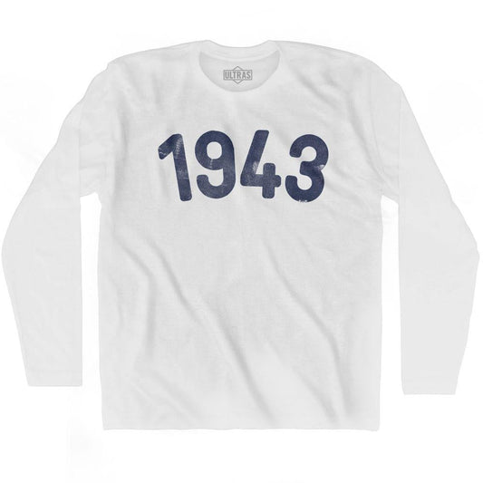 1943 Year Celebration Adult Cotton Long Sleeve T-shirt Style001