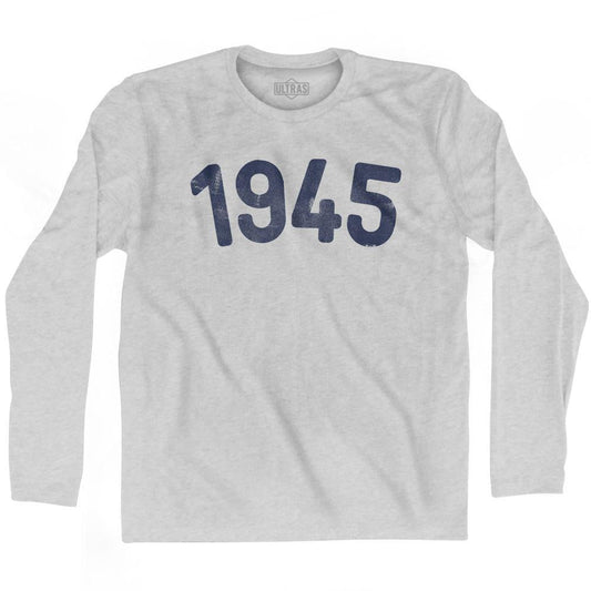 1945 Year Celebration Adult Cotton Long Sleeve T-shirt
