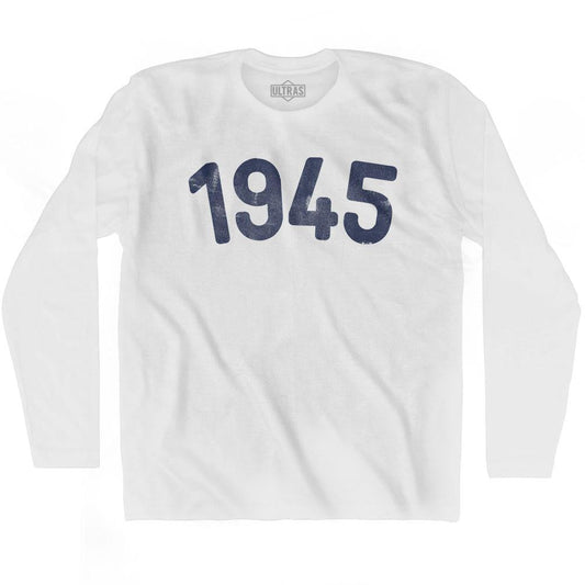 1945 Year Celebration Adult Cotton Long Sleeve T-shirt Style001