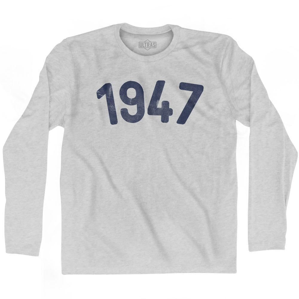1947 Year Celebration Adult Cotton Long Sleeve T-shirt Style001