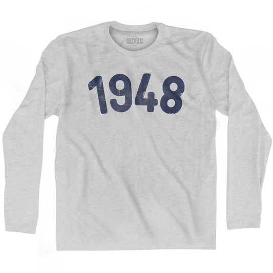 1948 Year Celebration Adult Cotton Long Sleeve T-shirt
