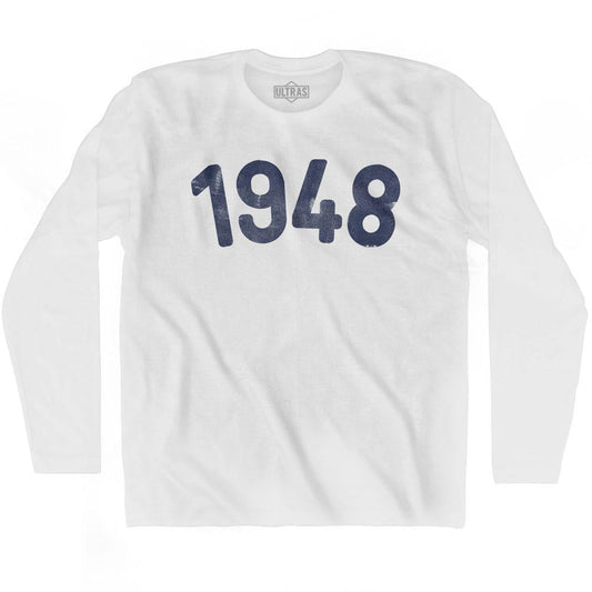 1948 Year Celebration Adult Cotton Long Sleeve T-shirt Style001