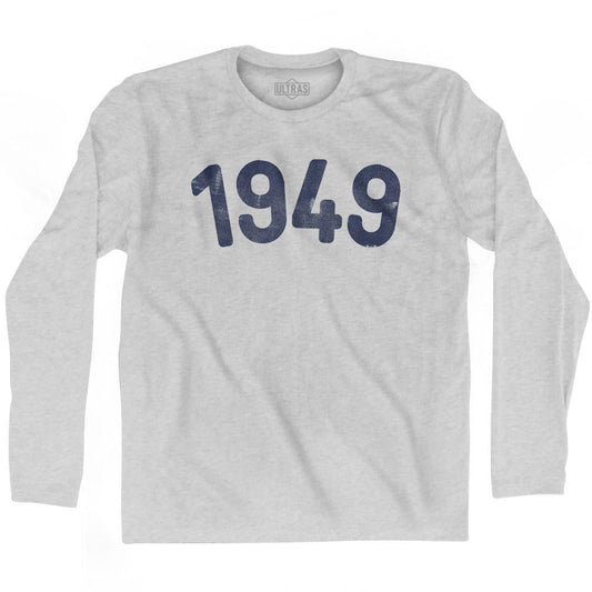 1949 Year Celebration Adult Cotton Long Sleeve T-shirt