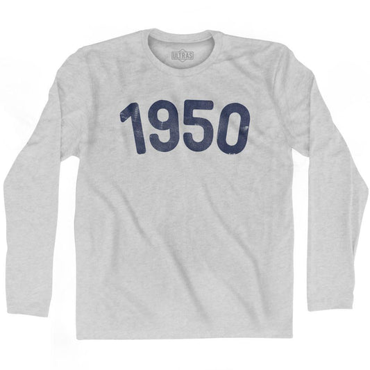 1950 Year Celebration Adult Cotton Long Sleeve T-shirt