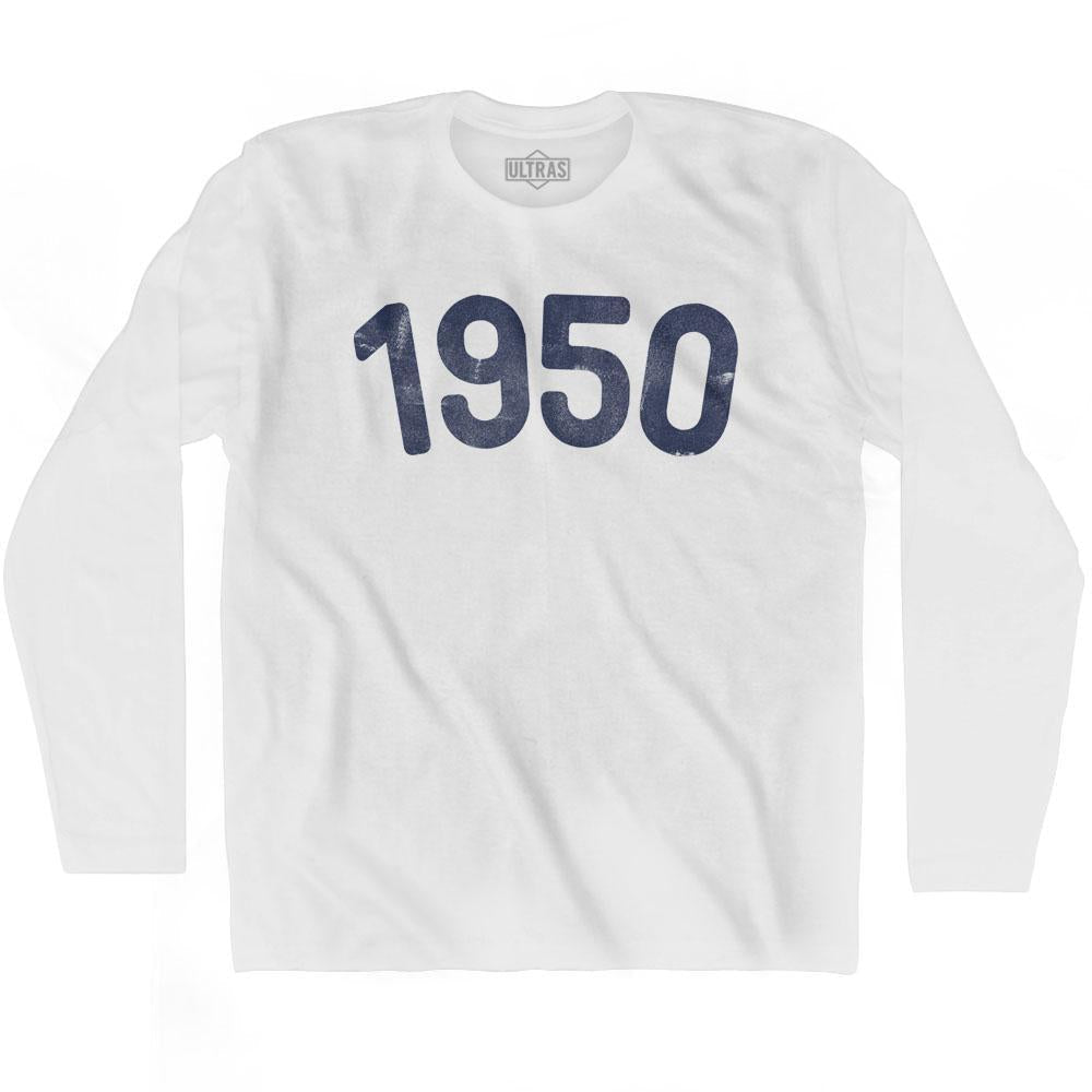 1950 Year Celebration Adult Cotton Long Sleeve T-shirt Style001