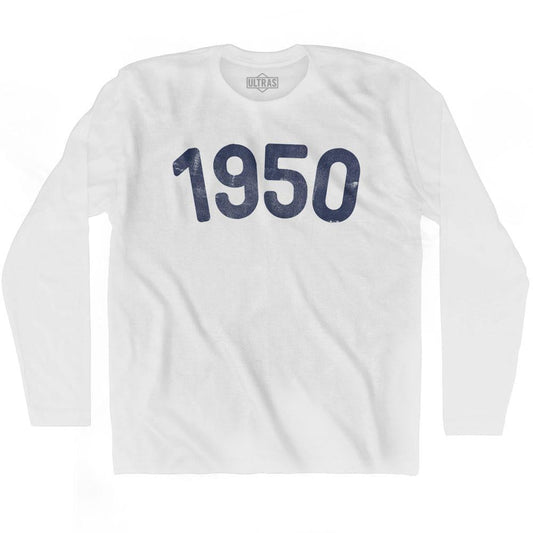 1950 Year Celebration Adult Cotton Long Sleeve T-shirt Style001