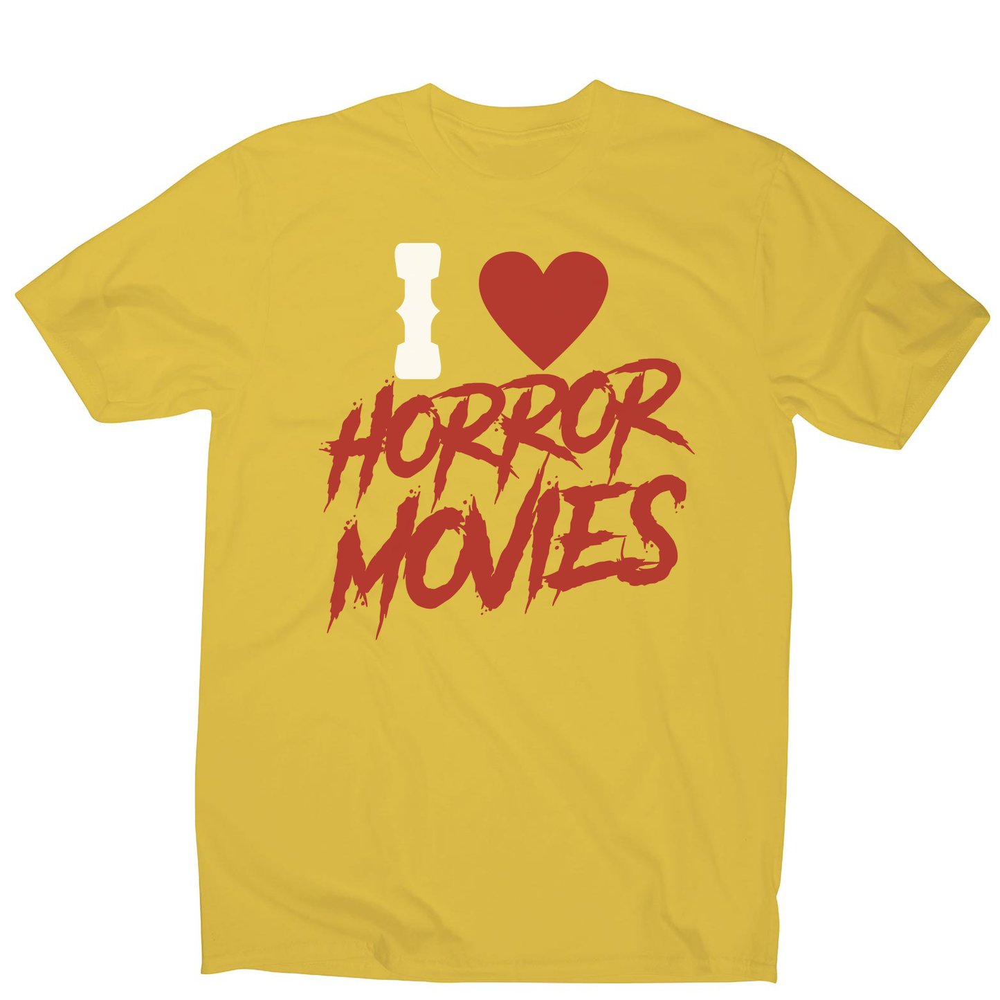 I love horror movies men's t-shirt