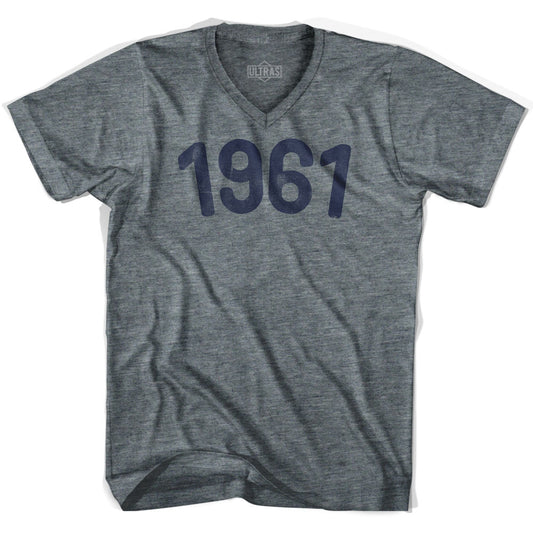 1961 Year Celebration Adult Tri-Blend V-neck T-shirt