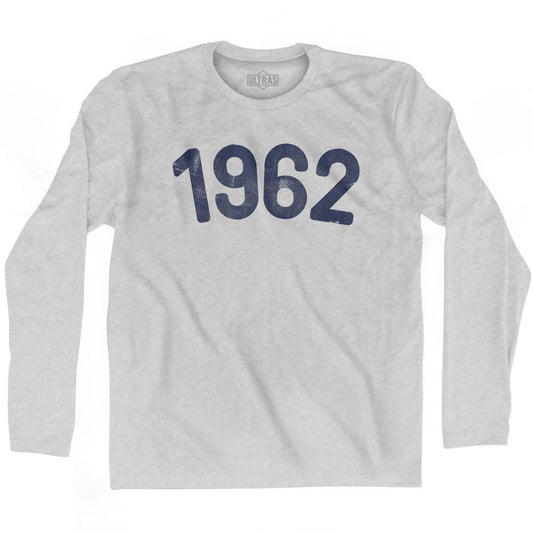 1962 Year Celebration Adult Cotton Long Sleeve T-shirt