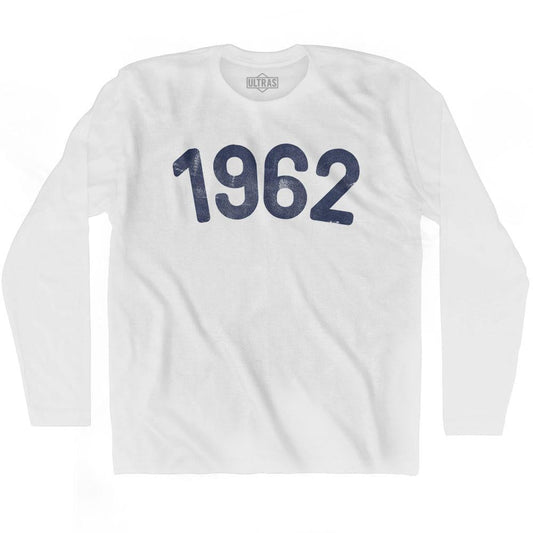 1962 Year Celebration Adult Cotton Long Sleeve T-shirt Style001