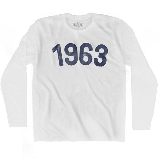 1963 Year Celebration Adult Cotton Long Sleeve T-shirt Style001