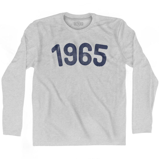 1965 Year Celebration Adult Cotton Long Sleeve T-shirt