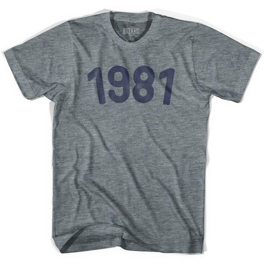 1981 Year Celebration Adult Tri-Blend T-shirt Style003