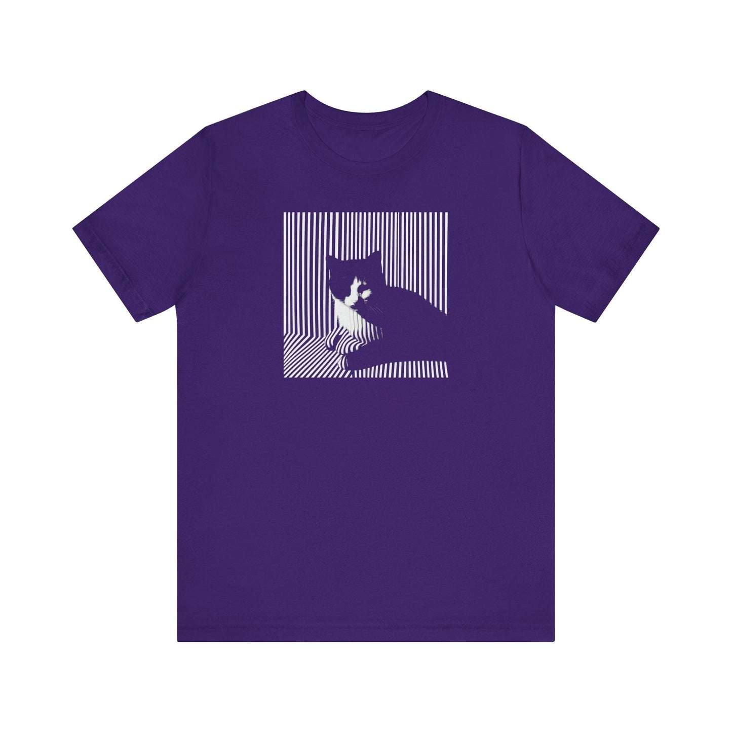 Abstract Black Cat Graphic Tee Ã¢â‚¬â€œ Modern Minimalist Cat Lover Shirt