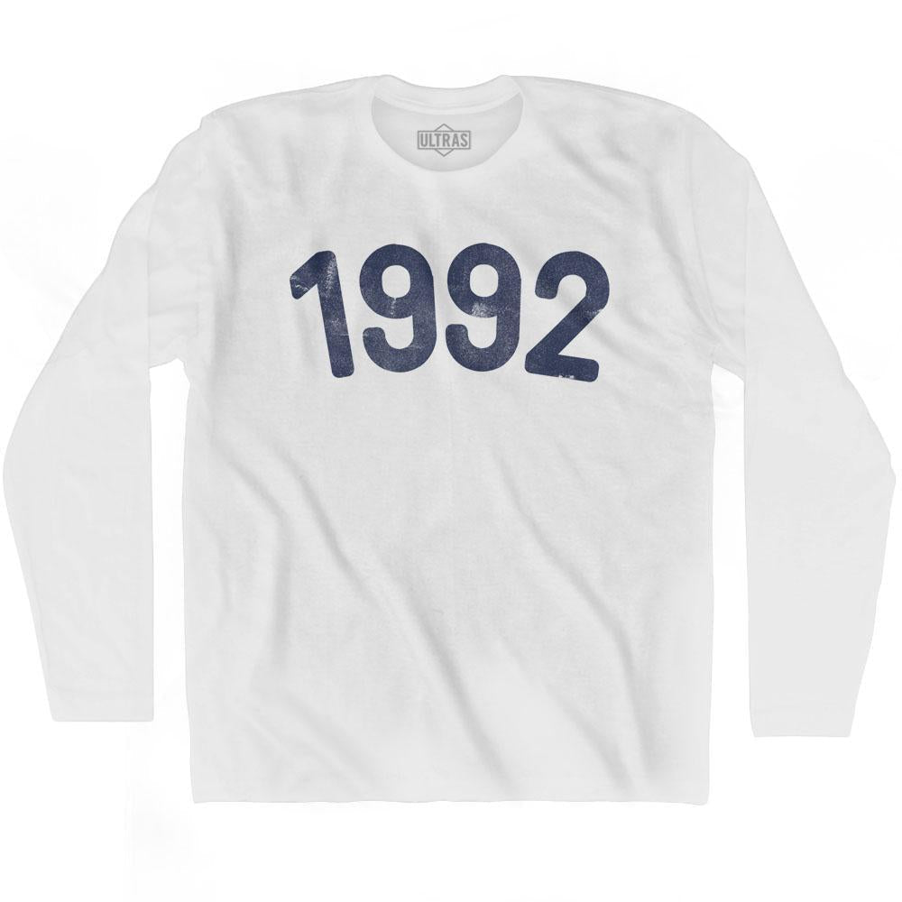1992 Year Celebration Adult Cotton Long Sleeve T-shirt Style001