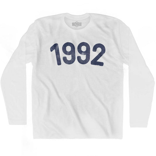 1992 Year Celebration Adult Cotton Long Sleeve T-shirt Style001