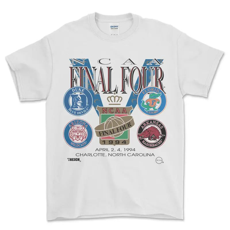 1994 NCCA Final Four T-Shirt, graphic vintage sports tees for men Hoodie, Sweatshirt | UrbanDripWear.com