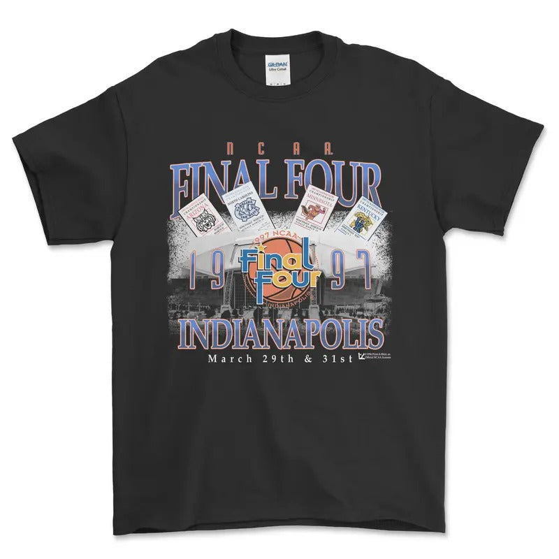1997 NCAA Final Four Indianapolis T-Shirt, graphic vintage sports tees for men Hoodie, Sweatshirt | UrbanDripWear.com