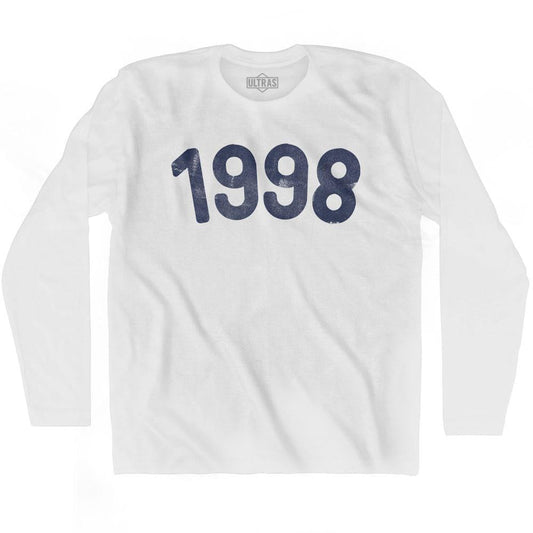1998 Year Celebration Adult Cotton Long Sleeve T-shirt Style001