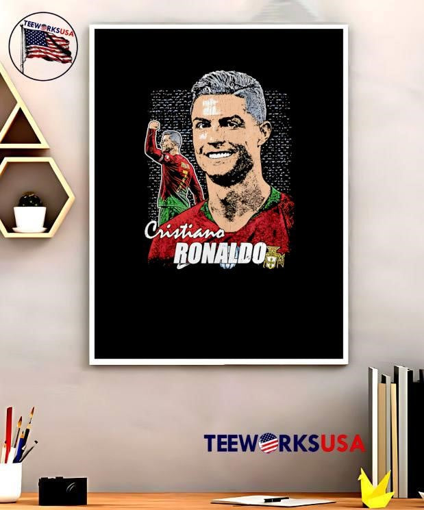 Cristiano Ronaldo Portrait Goal Celebration Shirt Portugal T-Shirt