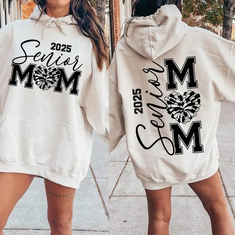 2 Sided 2025 Senior Mom Svg, 2025 Graduation Class Svg, Senior Year 2025 Shirt, Senior Mom Shirt Svg, T-Shirt,...