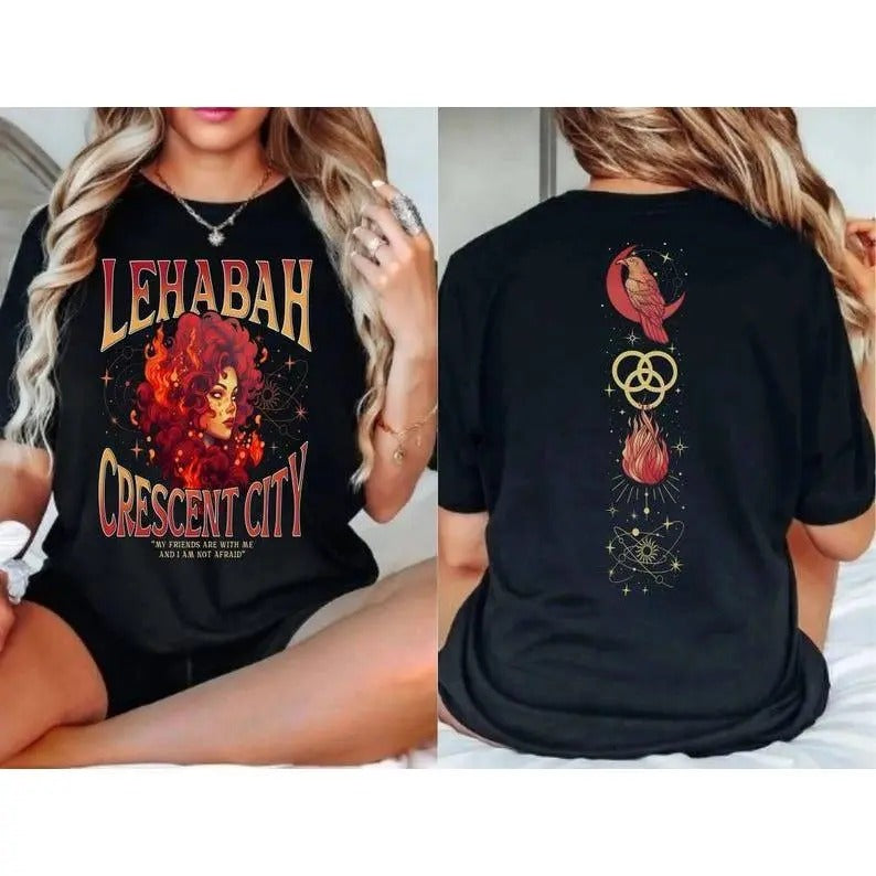 2 Sided Crescent City Lehabah Shirt, Crescent City Light It Up T-Shirt, Bryce Quinlan Shirt, My Friends Are With Me,...