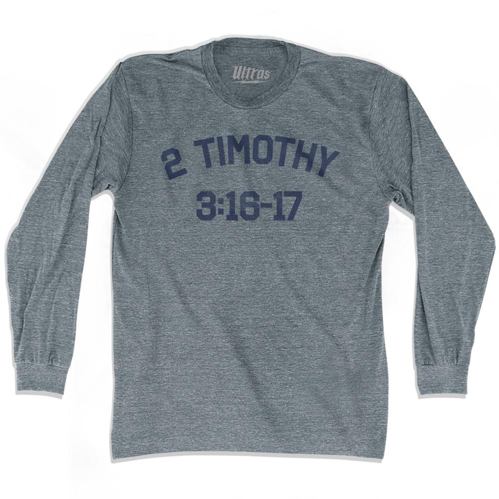 2 Timothy 3 16-17 Adult Tri-Blend Long Sleeve T-Shirt