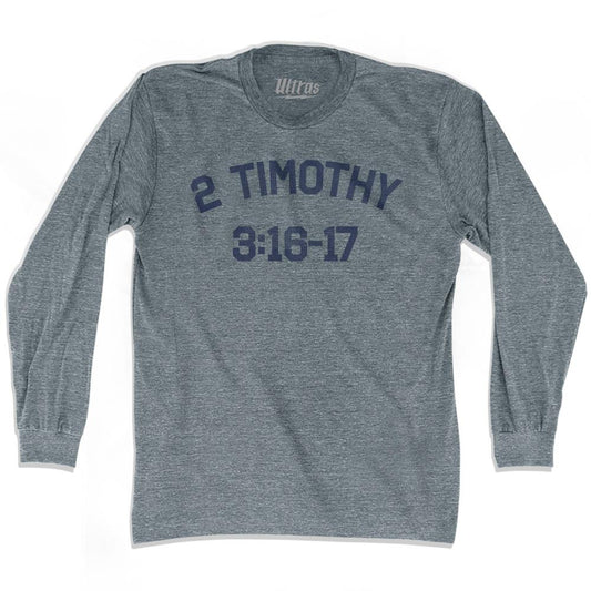 2 Timothy 3 16-17 Adult Tri-Blend Long Sleeve T-Shirt