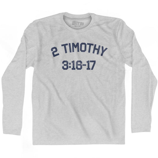 2 Timothy 3 16-17 Adult Cotton Long Sleeve T-Shirt Style001