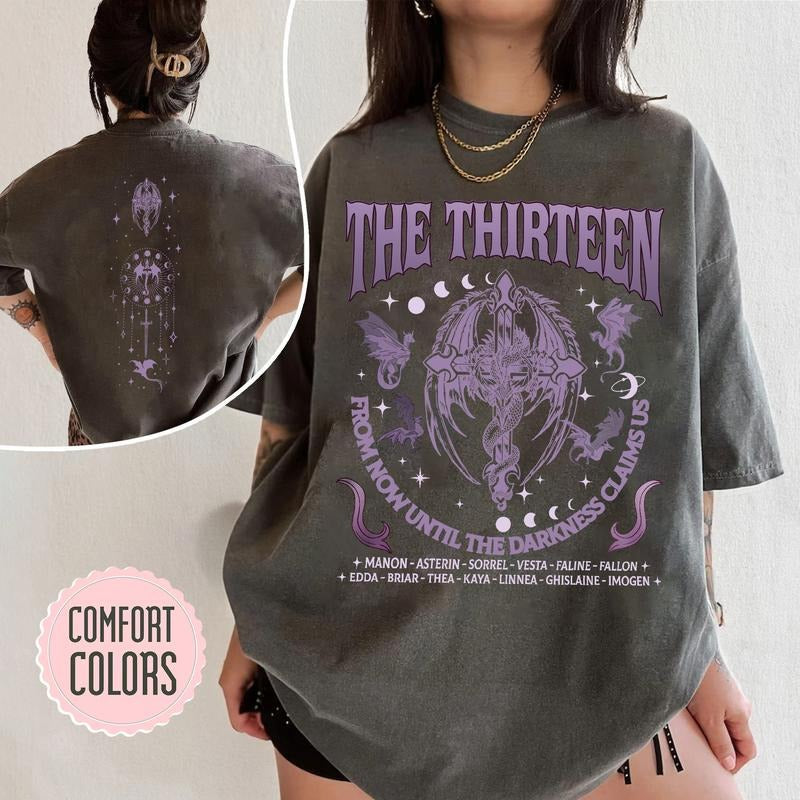 2 slide design, The Thirteen Throne Of Glass Shirt - 'From Now Until The Darkness Claims Us' Tee, SJM Merch, We Are The...