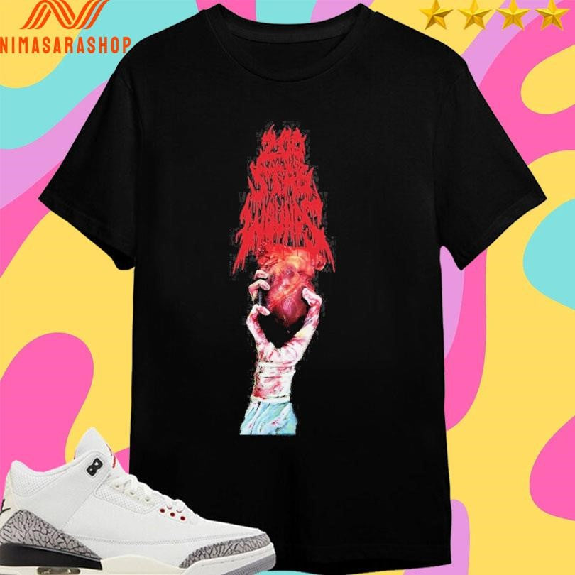 200 Stab Wounds Hand With Heart Shirts