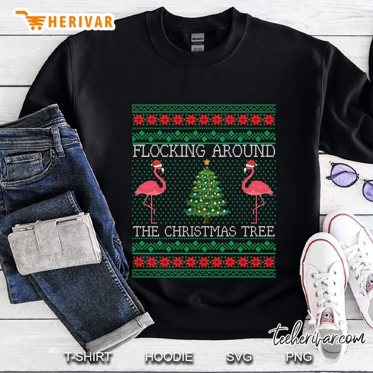 Funny Christmas Flamingo Ugly Christmas Sweater