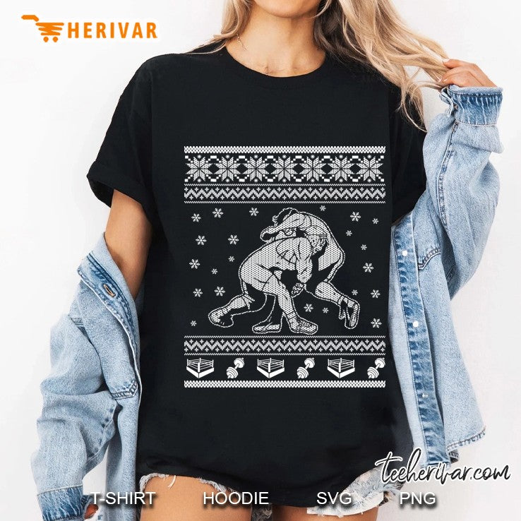 Wrestling Wrestlers Ugly Christmas Sweater Style