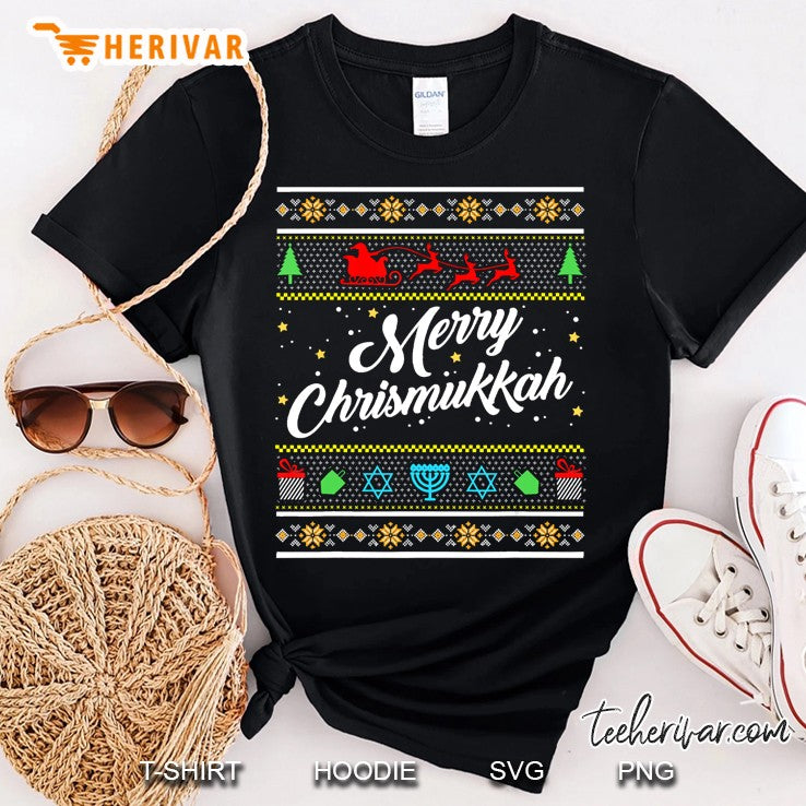 Merry Chrismukkah Ugly Christmas Sweater Funny Hanukkah