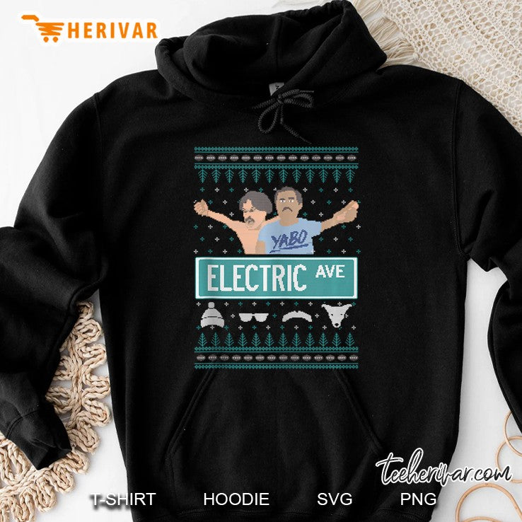 Pardon My Take Electric Avenue Ugly Christmas Sweater Tank Top