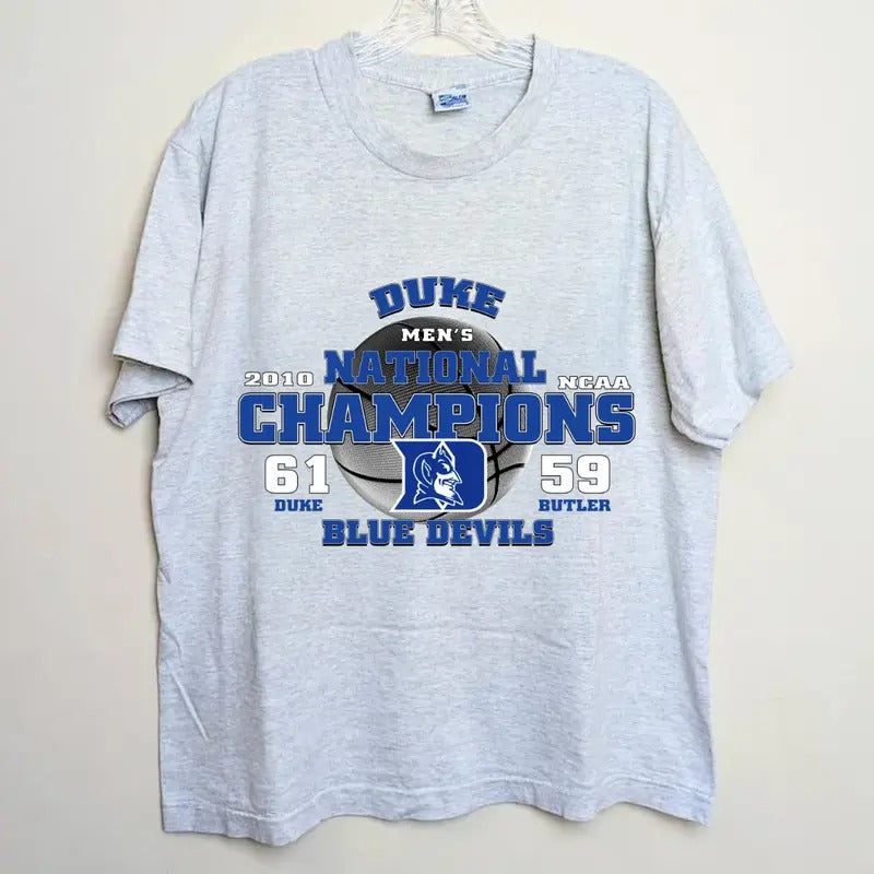 2010 Duke National Champions Final Four NCAA T-Shirt Graphic Casual Classic Menswear Top Hoodie, Sweatshirt
