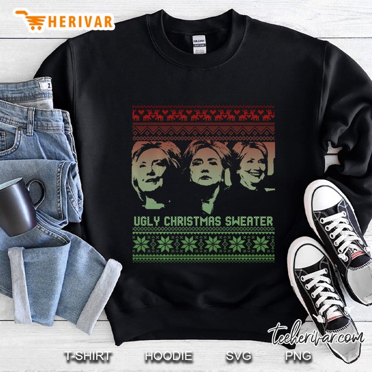 Ugly Christmas Sweater Hillary Clinton