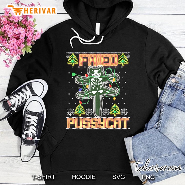 Fried Pussycat Funny Ugly Sweater Christmas Gift Premium