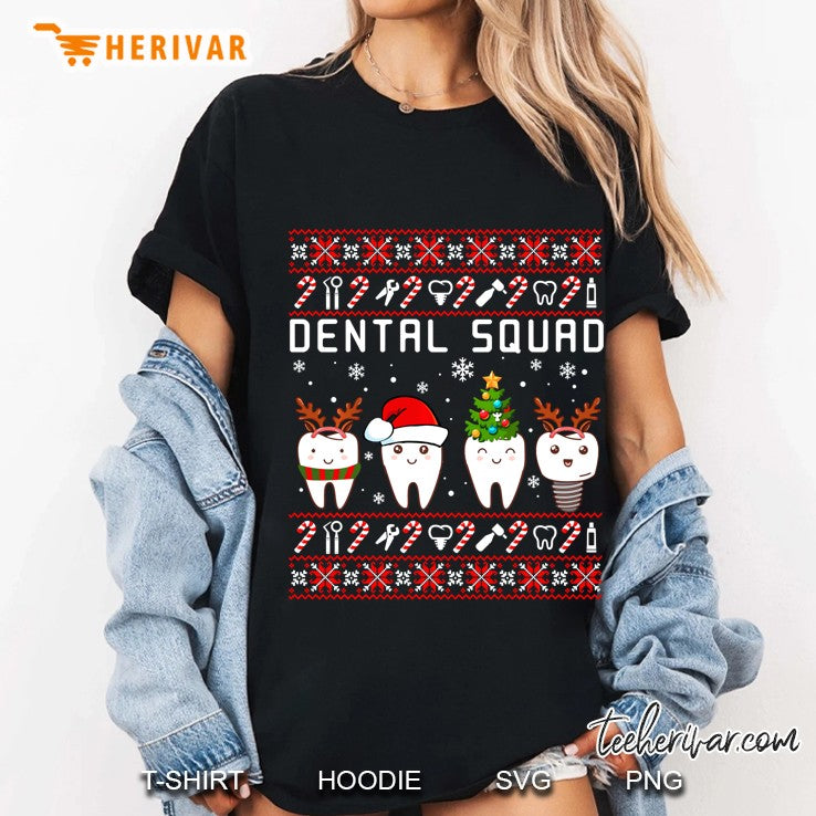 Dental Squad Dental Assistant Ugly Sweater Christmas