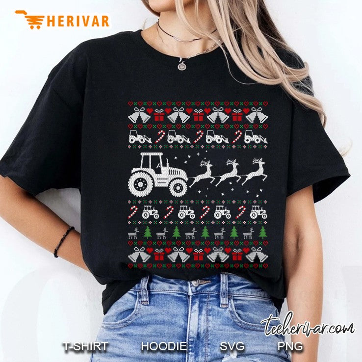 Tractor Ugly Christmas Sweater Xmas Funny Farmer