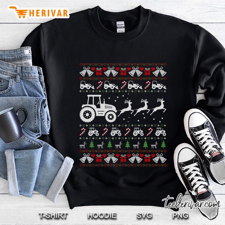 Tractor Ugly Christmas Sweater Xmas Funny Farmer