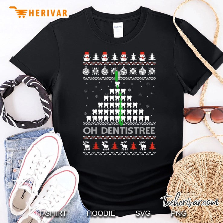 Oh Dentistree Funny Christmas Ugly Sweater Dental Dentist