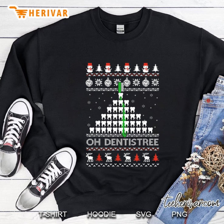 Oh Dentistree Funny Christmas Ugly Sweater Dental Dentist