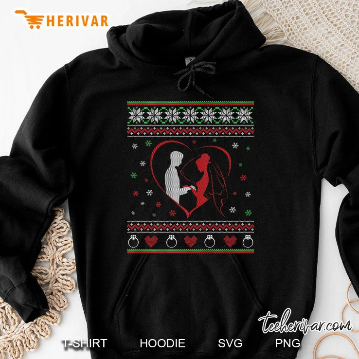 Wedding Bride And Groom Ugly Christmas Sweater Style