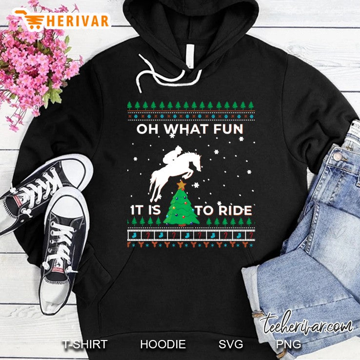 Horse Rider Equestrian Cowboy Ugly Christmas Sweater Jumper