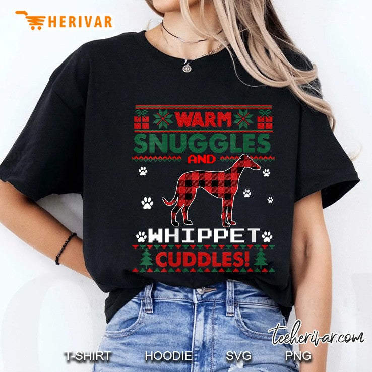 Womens Whippet Dog Christmas Pajama Shirt Ugly Christmas Sweater